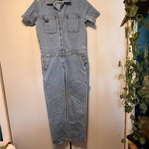 Stylish Light Blue Denim Jumpsuit